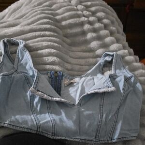 Dizzy Blue Denim Top